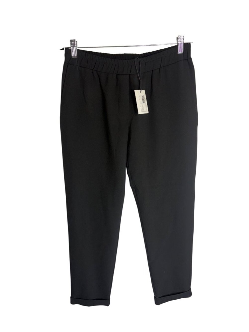 NWT Hatch Maternity Black Pants Ankle Colette Relaxed Trouser -sz O/S (28)